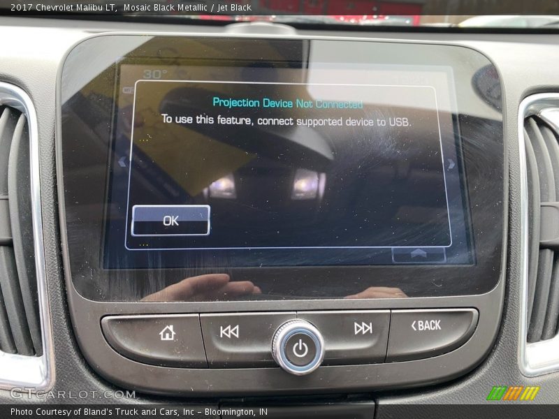 Mosaic Black Metallic / Jet Black 2017 Chevrolet Malibu LT