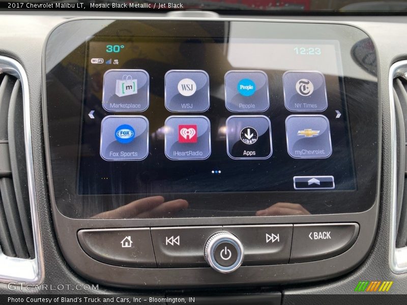 Mosaic Black Metallic / Jet Black 2017 Chevrolet Malibu LT