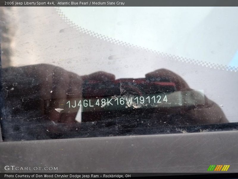 Atlantic Blue Pearl / Medium Slate Gray 2006 Jeep Liberty Sport 4x4
