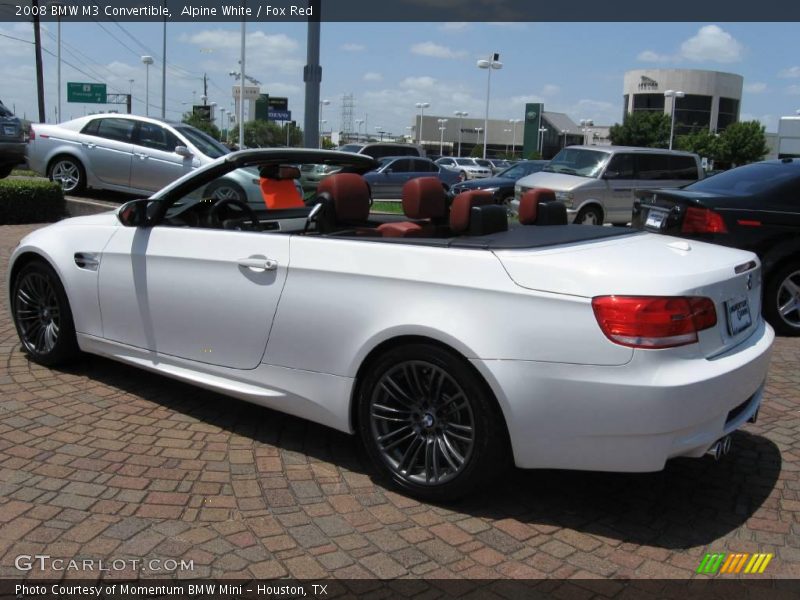 Alpine White / Fox Red 2008 BMW M3 Convertible