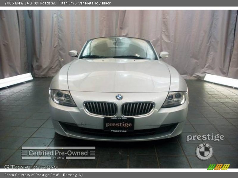 Titanium Silver Metallic / Black 2006 BMW Z4 3.0si Roadster