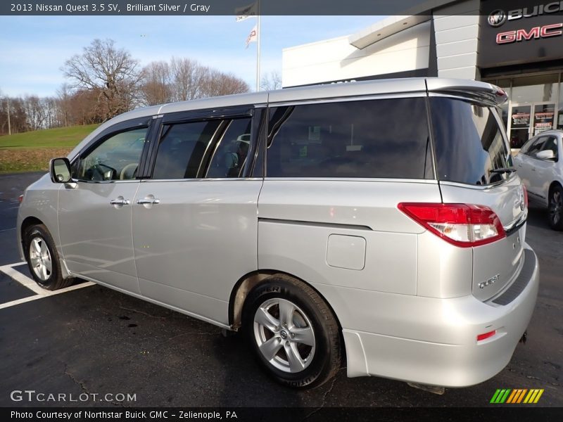 Brilliant Silver / Gray 2013 Nissan Quest 3.5 SV