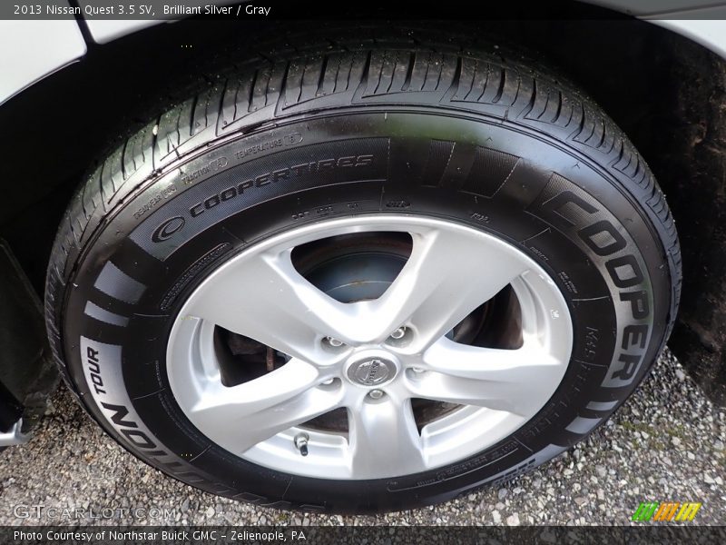 Brilliant Silver / Gray 2013 Nissan Quest 3.5 SV