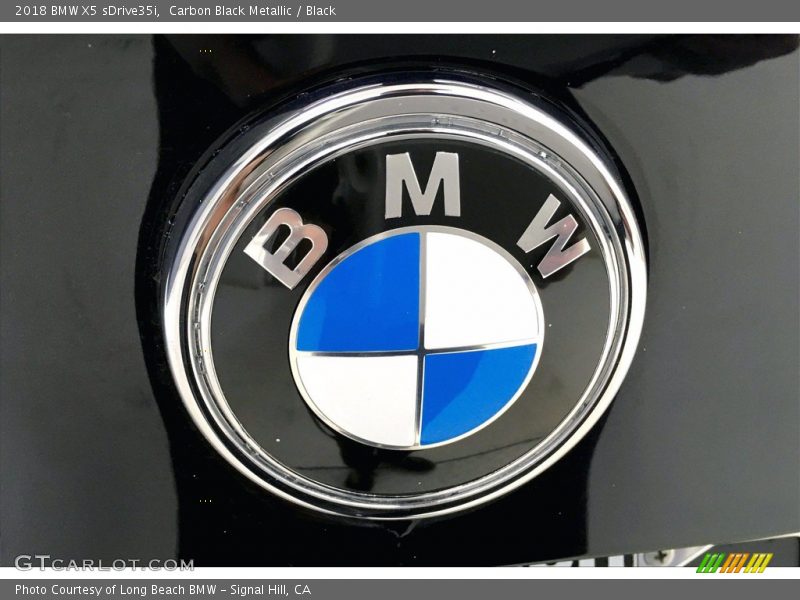 Carbon Black Metallic / Black 2018 BMW X5 sDrive35i