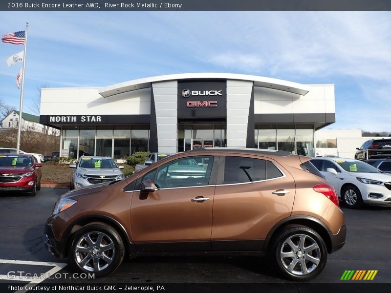 River Rock Metallic / Ebony 2016 Buick Encore Leather AWD