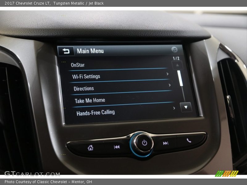 Tungsten Metallic / Jet Black 2017 Chevrolet Cruze LT