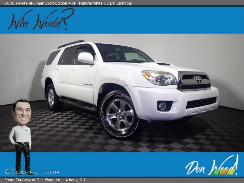 Natural White / Dark Charcoal 2008 Toyota 4Runner Sport Edition 4x4