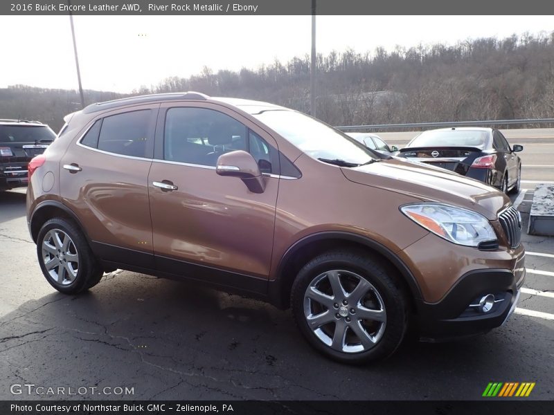 River Rock Metallic / Ebony 2016 Buick Encore Leather AWD