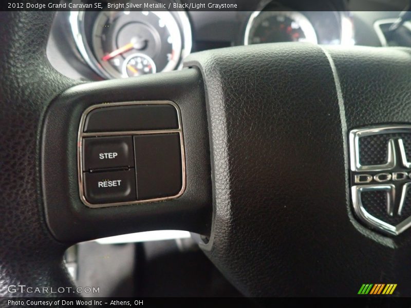 Bright Silver Metallic / Black/Light Graystone 2012 Dodge Grand Caravan SE