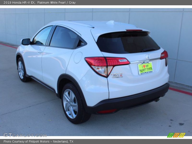 Platinum White Pearl / Gray 2019 Honda HR-V EX