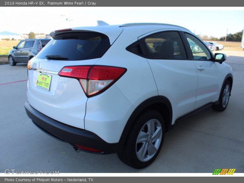 Platinum White Pearl / Gray 2019 Honda HR-V EX