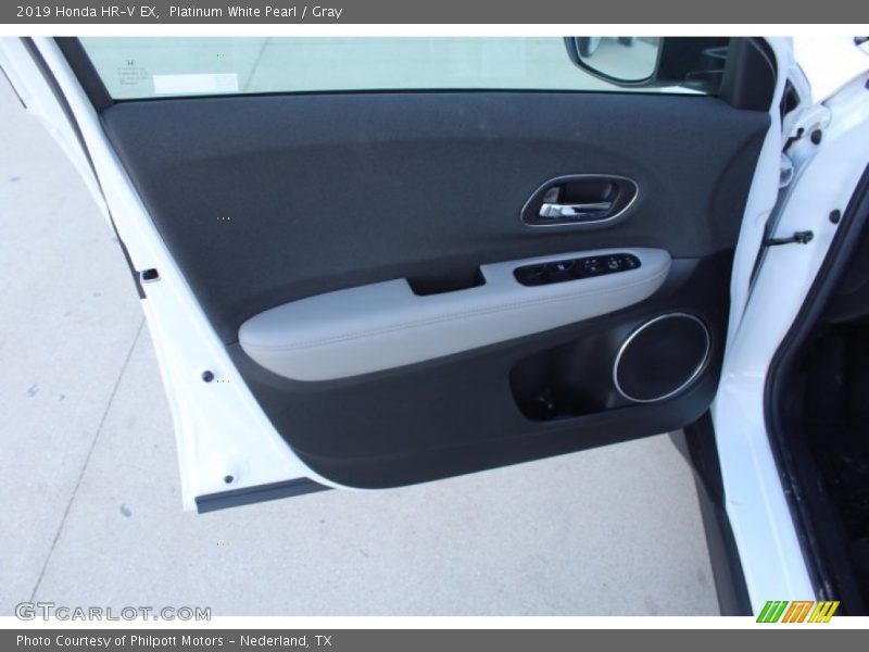 Platinum White Pearl / Gray 2019 Honda HR-V EX