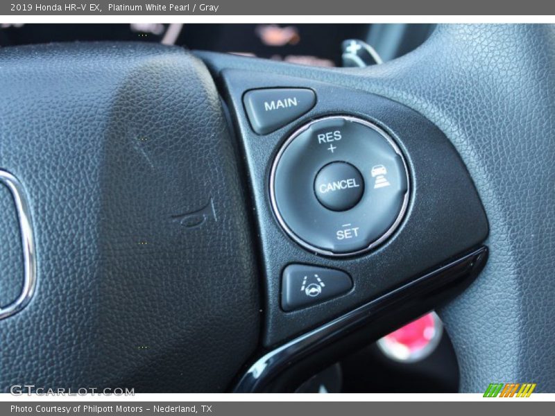 Platinum White Pearl / Gray 2019 Honda HR-V EX