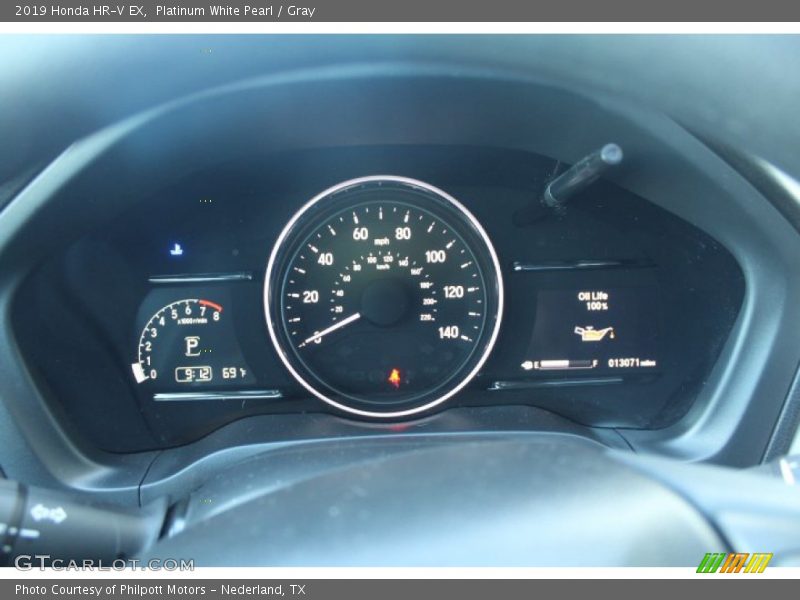 Platinum White Pearl / Gray 2019 Honda HR-V EX