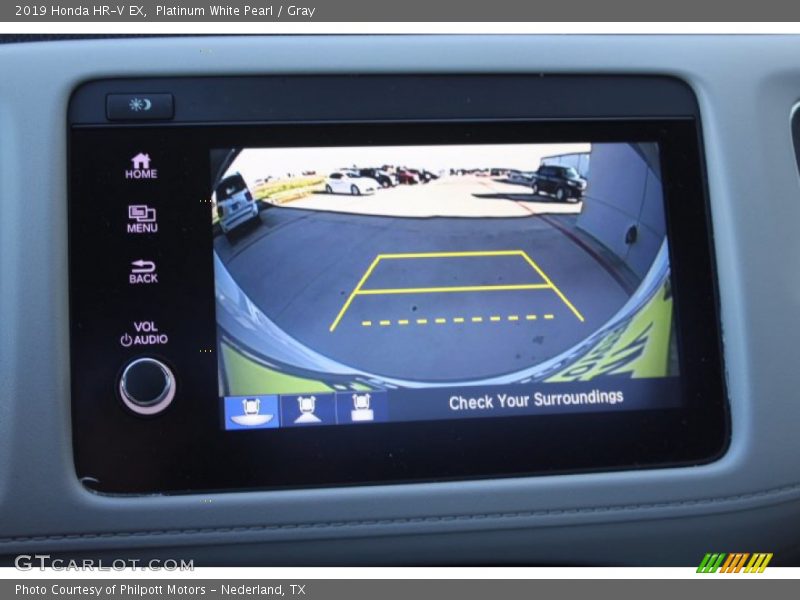 Platinum White Pearl / Gray 2019 Honda HR-V EX