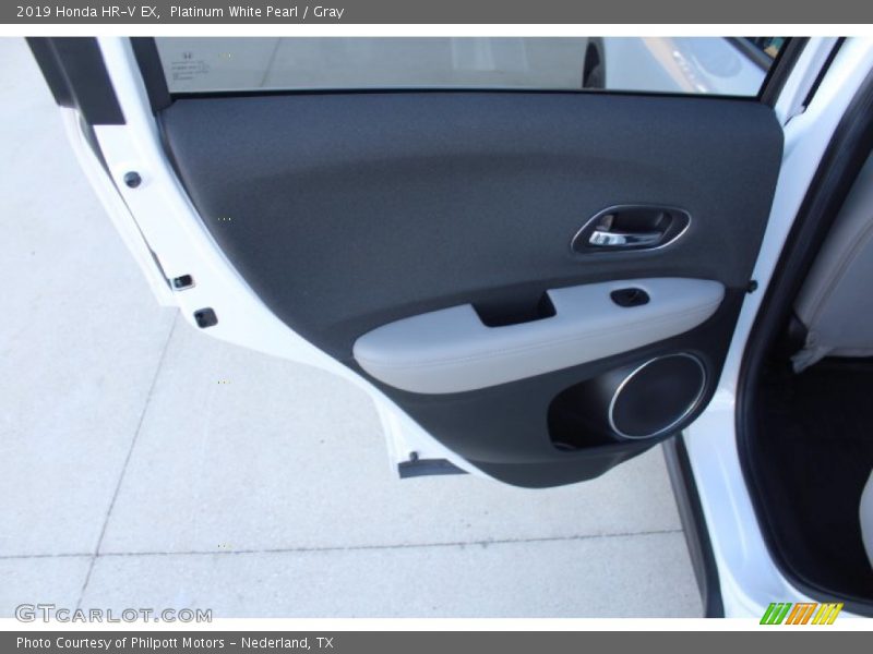 Platinum White Pearl / Gray 2019 Honda HR-V EX