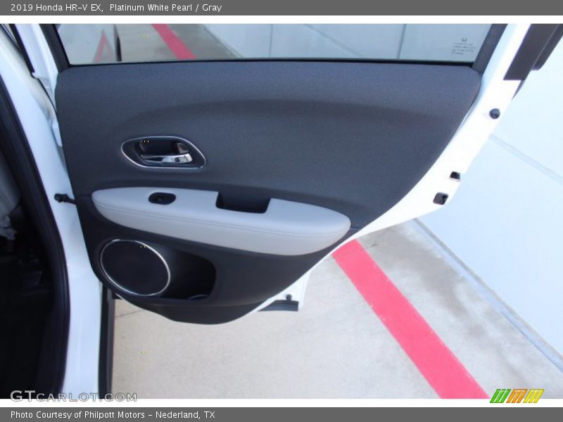 Platinum White Pearl / Gray 2019 Honda HR-V EX