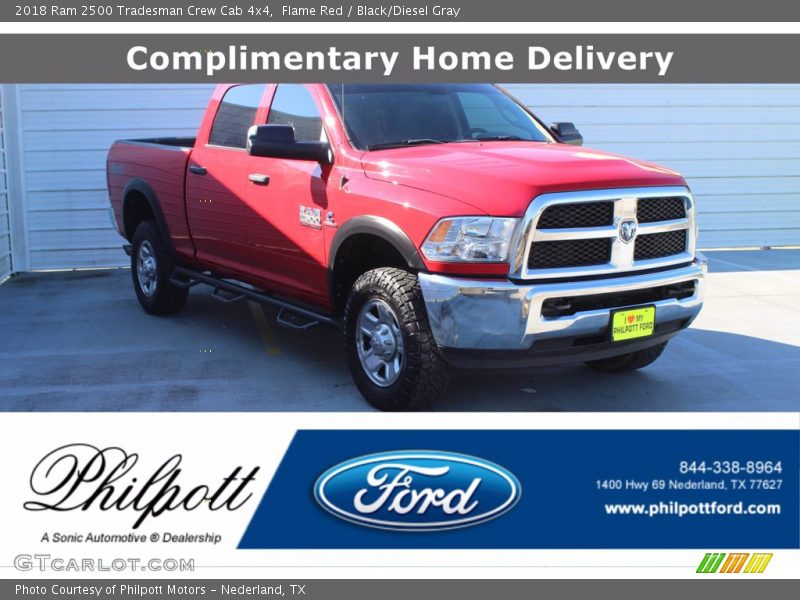 Flame Red / Black/Diesel Gray 2018 Ram 2500 Tradesman Crew Cab 4x4