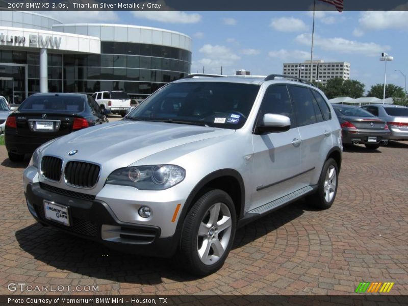 Titanium Silver Metallic / Gray 2007 BMW X5 3.0si