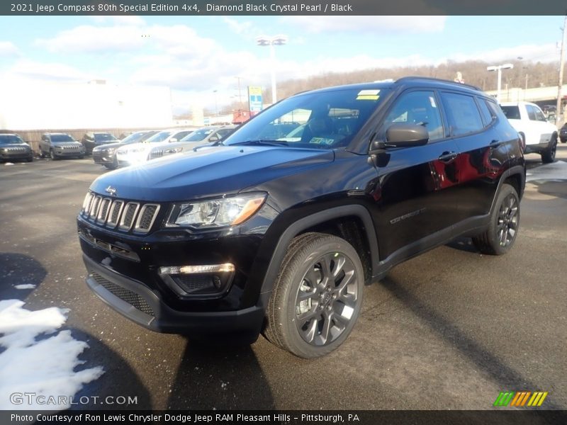Diamond Black Crystal Pearl / Black 2021 Jeep Compass 80th Special Edition 4x4