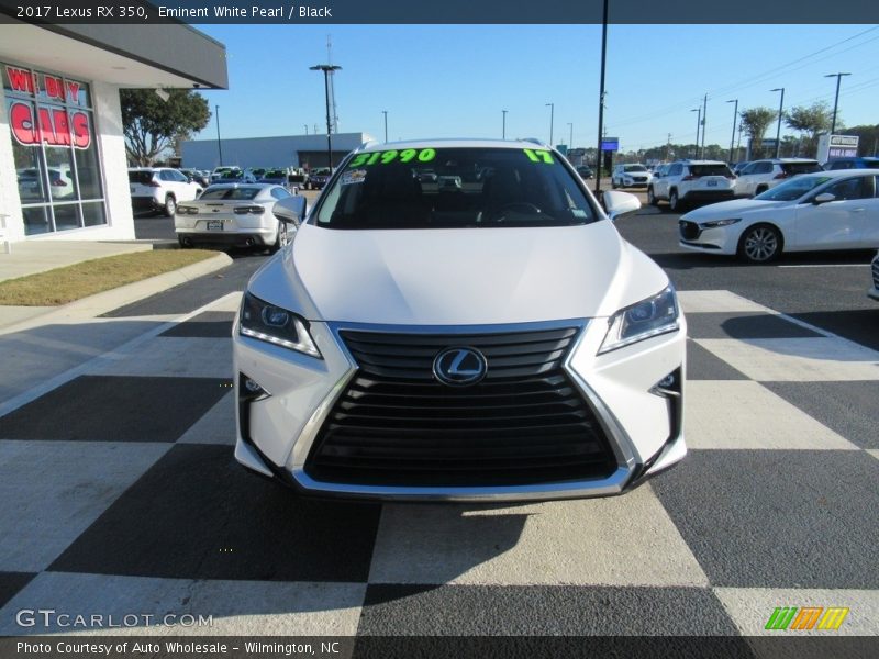 Eminent White Pearl / Black 2017 Lexus RX 350