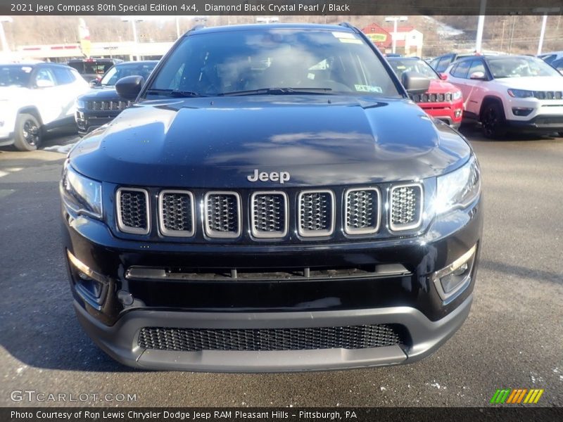 Diamond Black Crystal Pearl / Black 2021 Jeep Compass 80th Special Edition 4x4