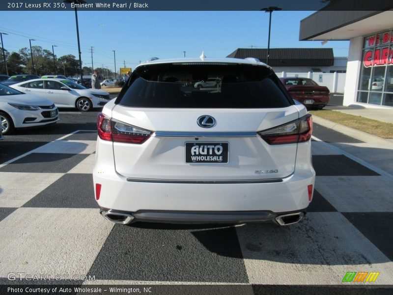 Eminent White Pearl / Black 2017 Lexus RX 350