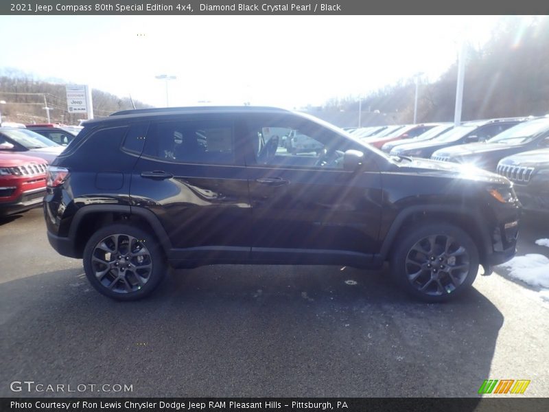 Diamond Black Crystal Pearl / Black 2021 Jeep Compass 80th Special Edition 4x4