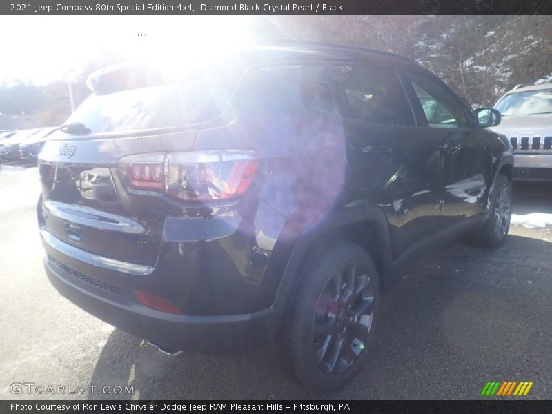 Diamond Black Crystal Pearl / Black 2021 Jeep Compass 80th Special Edition 4x4