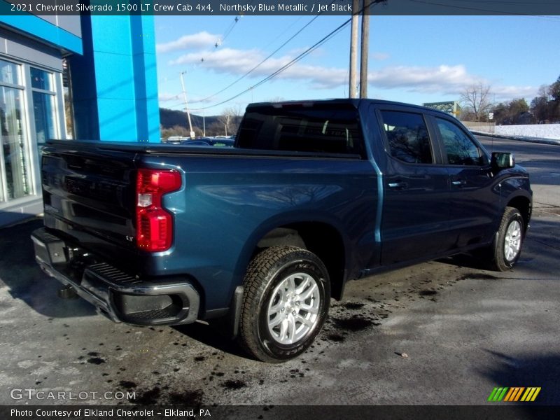 Northsky Blue Metallic / Jet Black 2021 Chevrolet Silverado 1500 LT Crew Cab 4x4