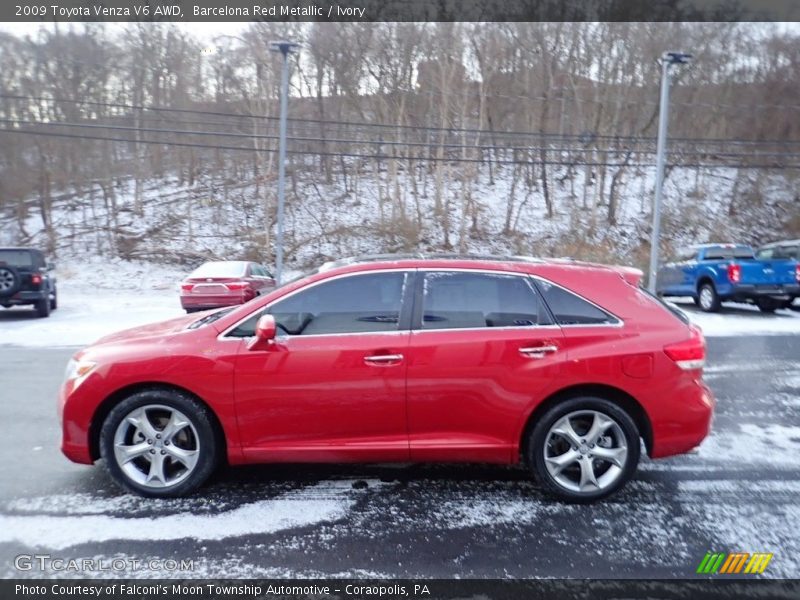 Barcelona Red Metallic / Ivory 2009 Toyota Venza V6 AWD