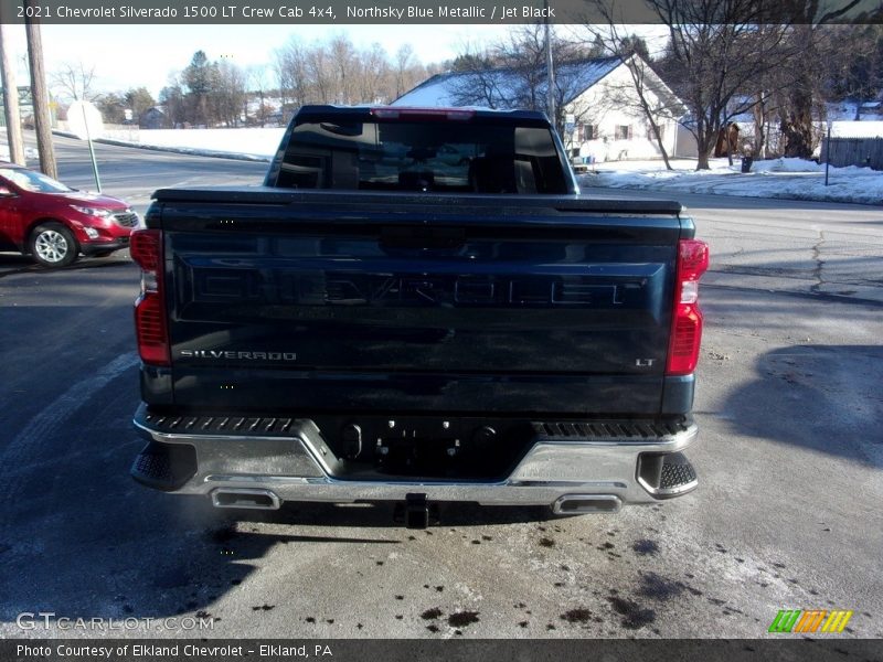 Northsky Blue Metallic / Jet Black 2021 Chevrolet Silverado 1500 LT Crew Cab 4x4