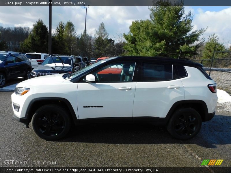 White / Black 2021 Jeep Compass Altitude 4x4