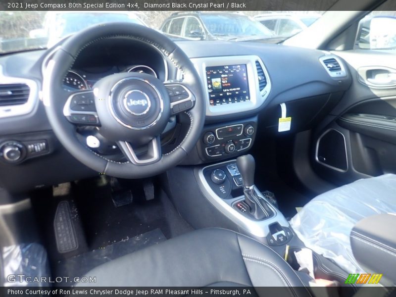Diamond Black Crystal Pearl / Black 2021 Jeep Compass 80th Special Edition 4x4