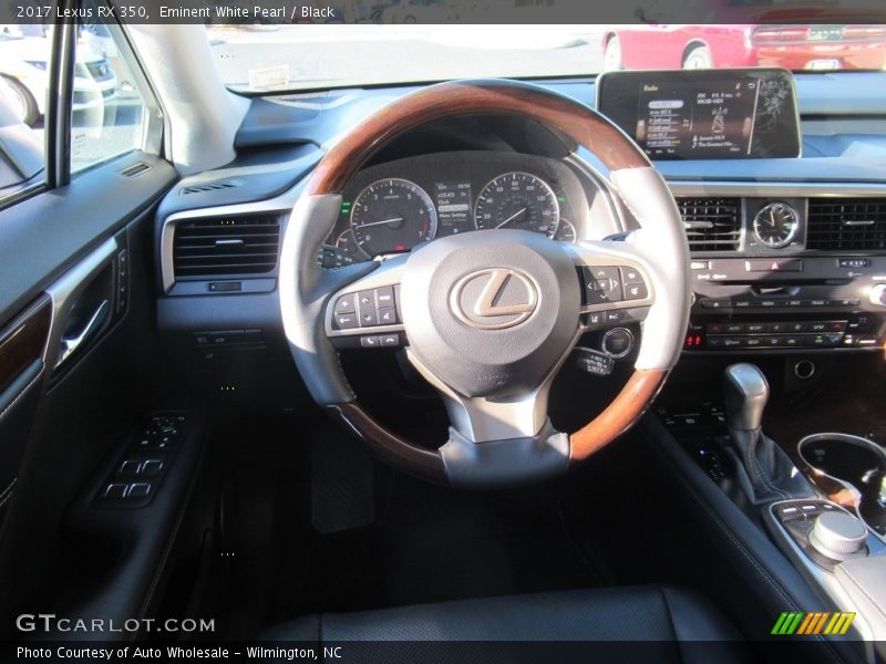 Eminent White Pearl / Black 2017 Lexus RX 350