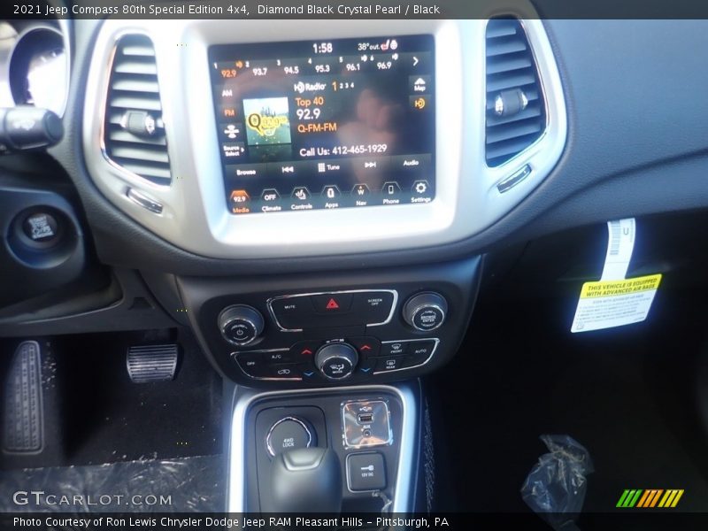 Diamond Black Crystal Pearl / Black 2021 Jeep Compass 80th Special Edition 4x4