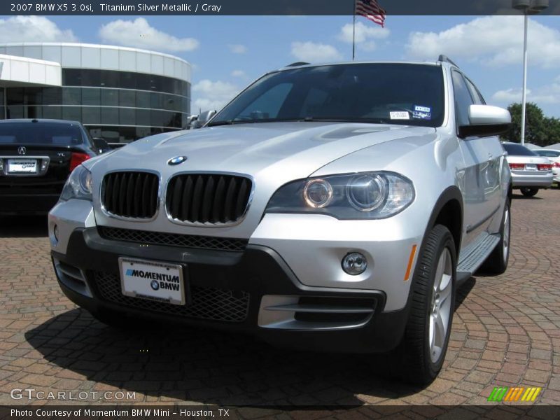 Titanium Silver Metallic / Gray 2007 BMW X5 3.0si