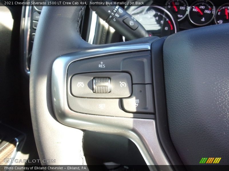 Northsky Blue Metallic / Jet Black 2021 Chevrolet Silverado 1500 LT Crew Cab 4x4