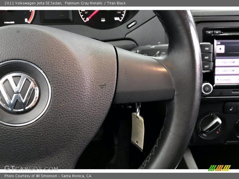 Platinum Gray Metallic / Titan Black 2011 Volkswagen Jetta SE Sedan