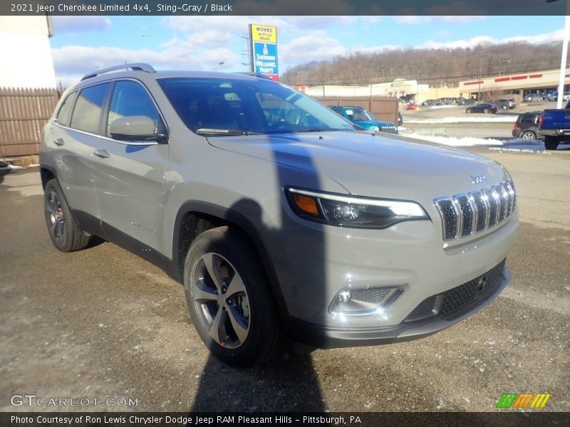 Sting-Gray / Black 2021 Jeep Cherokee Limited 4x4