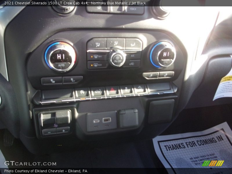 Northsky Blue Metallic / Jet Black 2021 Chevrolet Silverado 1500 LT Crew Cab 4x4