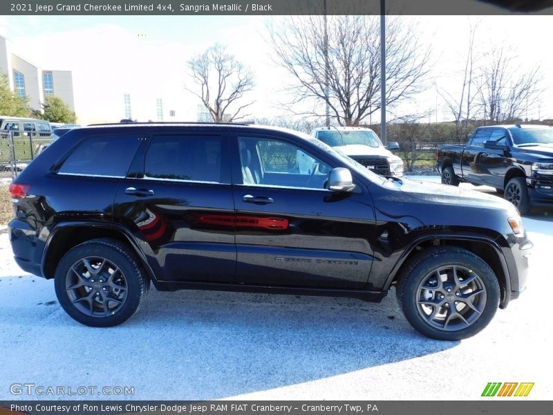 Sangria Metallic / Black 2021 Jeep Grand Cherokee Limited 4x4