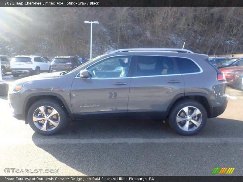 Sting-Gray / Black 2021 Jeep Cherokee Limited 4x4