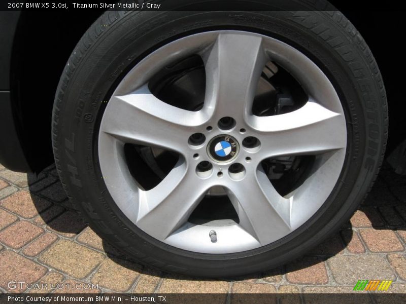 Titanium Silver Metallic / Gray 2007 BMW X5 3.0si