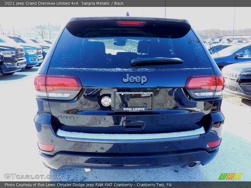 Sangria Metallic / Black 2021 Jeep Grand Cherokee Limited 4x4