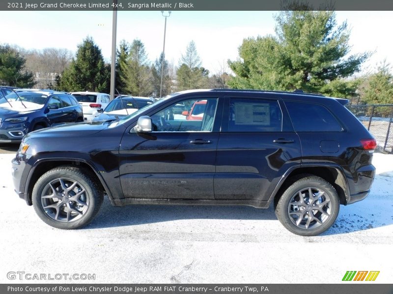 Sangria Metallic / Black 2021 Jeep Grand Cherokee Limited 4x4