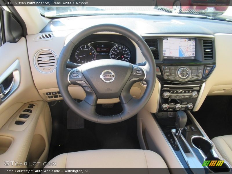 Pearl White / Almond 2018 Nissan Pathfinder SV