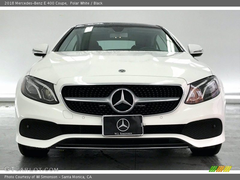 Polar White / Black 2018 Mercedes-Benz E 400 Coupe