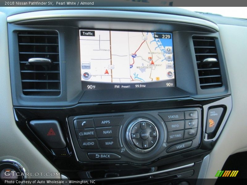 Pearl White / Almond 2018 Nissan Pathfinder SV