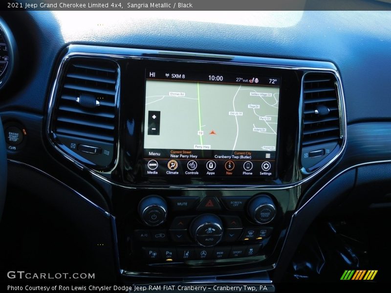 Navigation of 2021 Grand Cherokee Limited 4x4